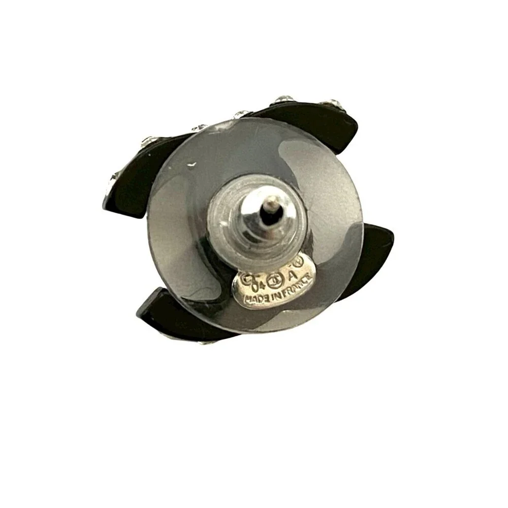 CHANEL Black Logo Earrings - Picture 2 of 5